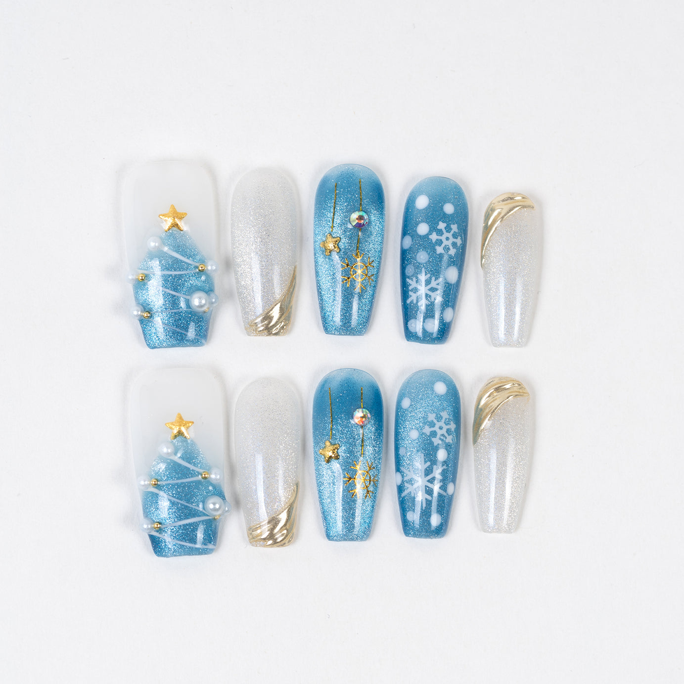 M0008 Elsa Press on Nails