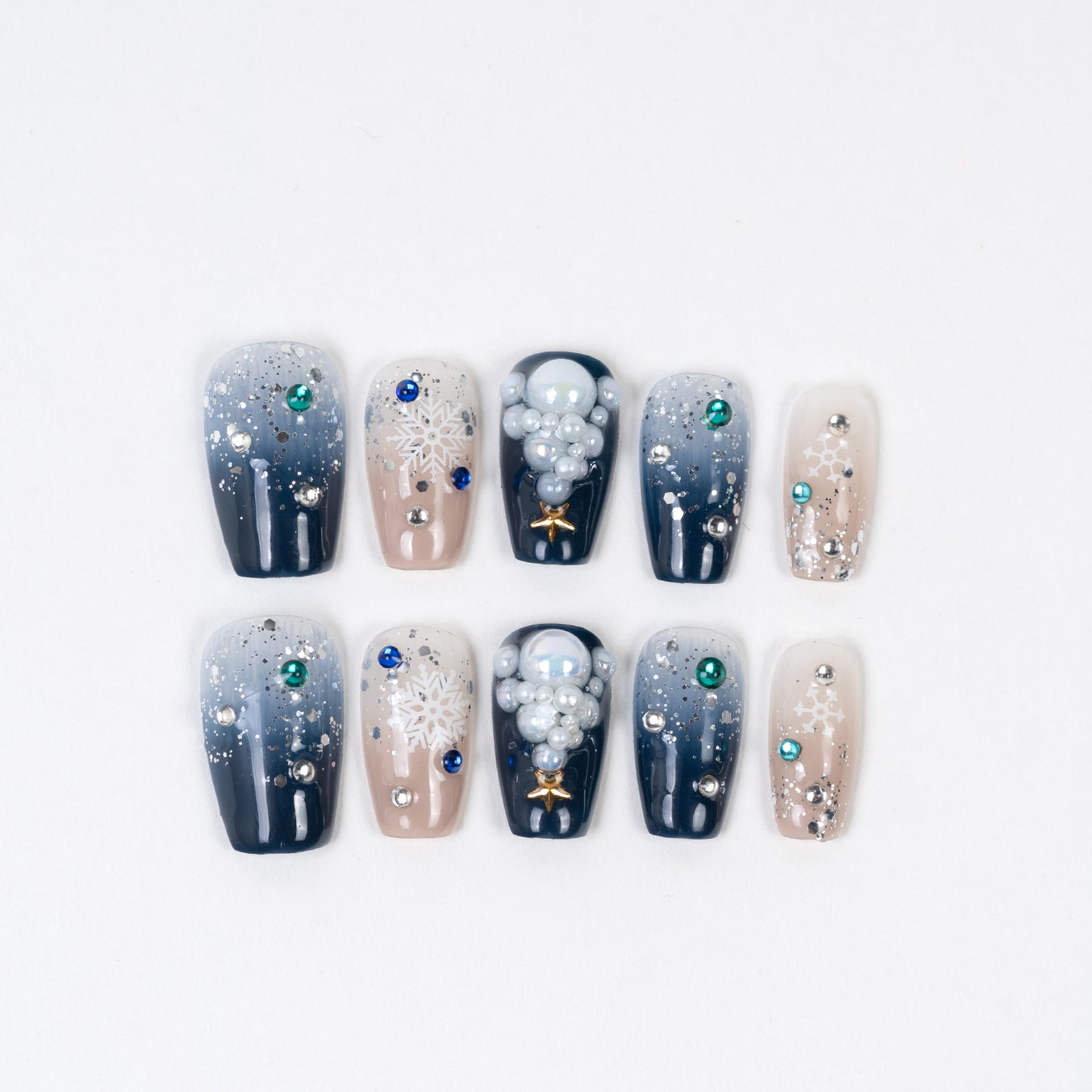 M0010 Carol Press on Nails