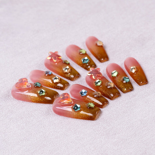 M0004 Star Press on Nails